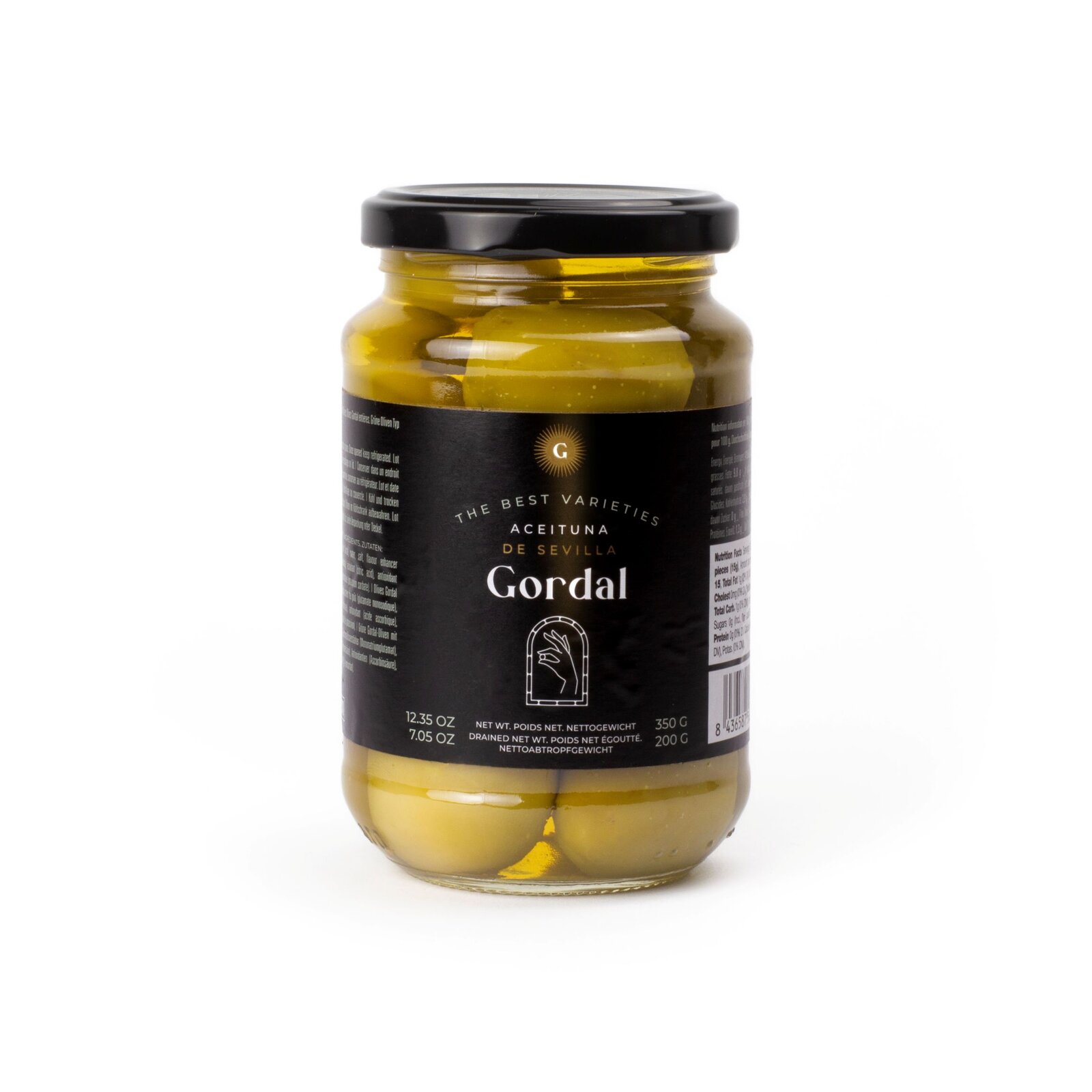 Zelene masline Gordal cijele 350g