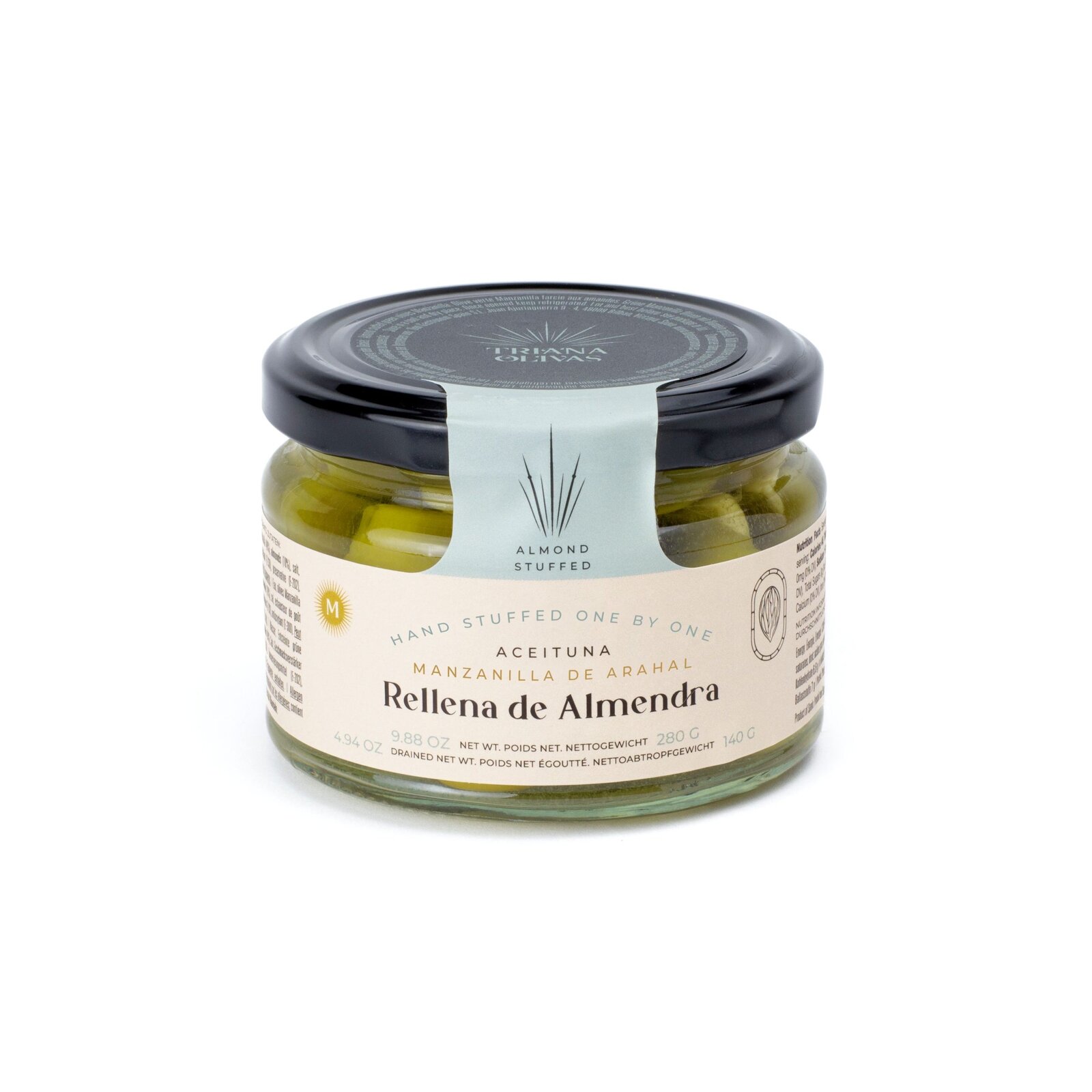 Zelene masline Manzanilla punjene bademima 280g